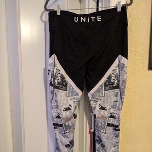 La Forma women's sufferage newspaper printed leggings